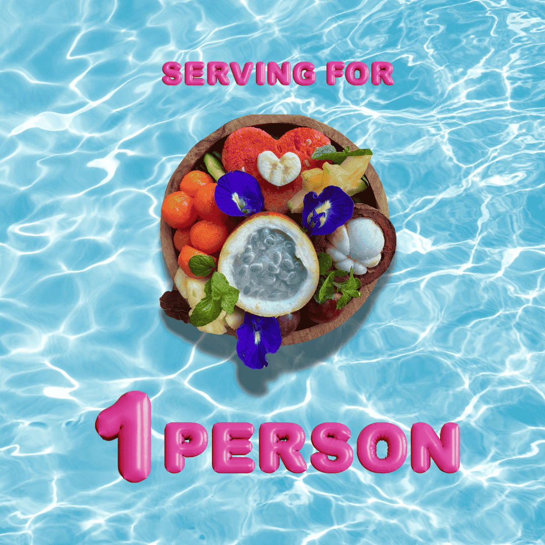 🍇🍉🍍 Floating Fruit Plate - Bali Floating Kitchen - f&b