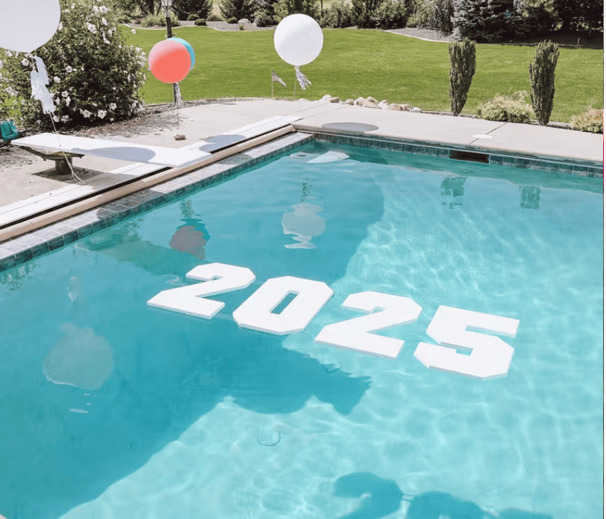Floating Letters – Custom Pool Message Setup - Bali Floating Kitchen - decorations