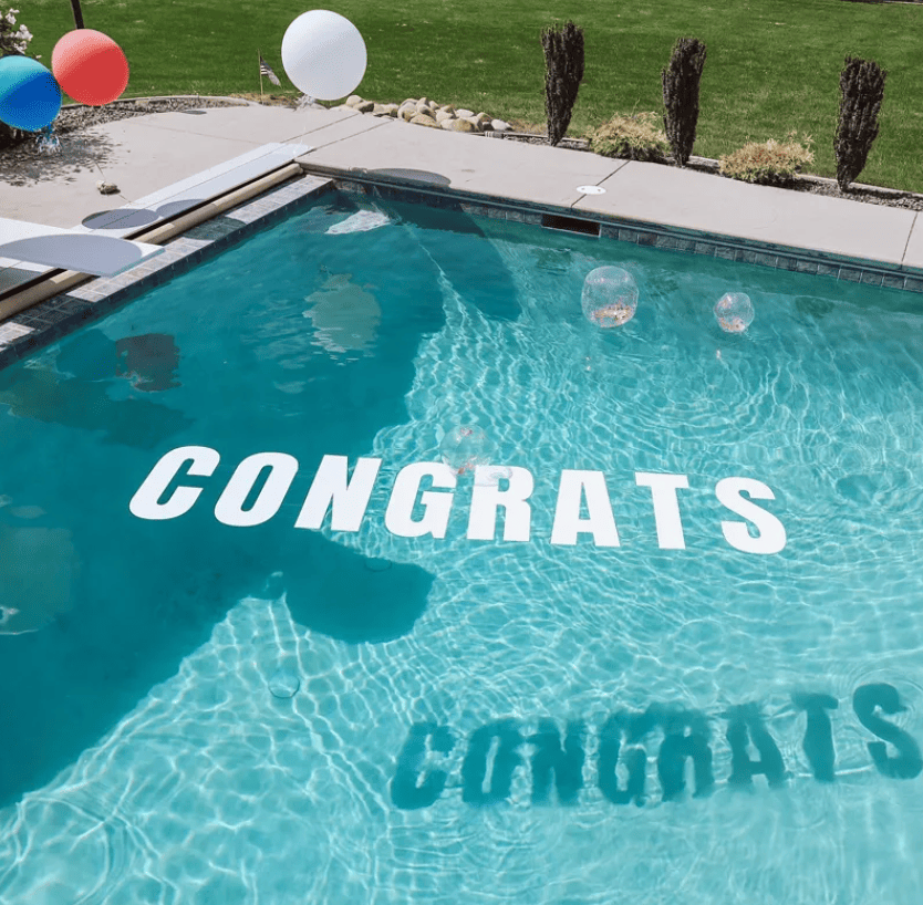Floating Letters – Custom Pool Message Setup - Bali Floating Kitchen - decorations