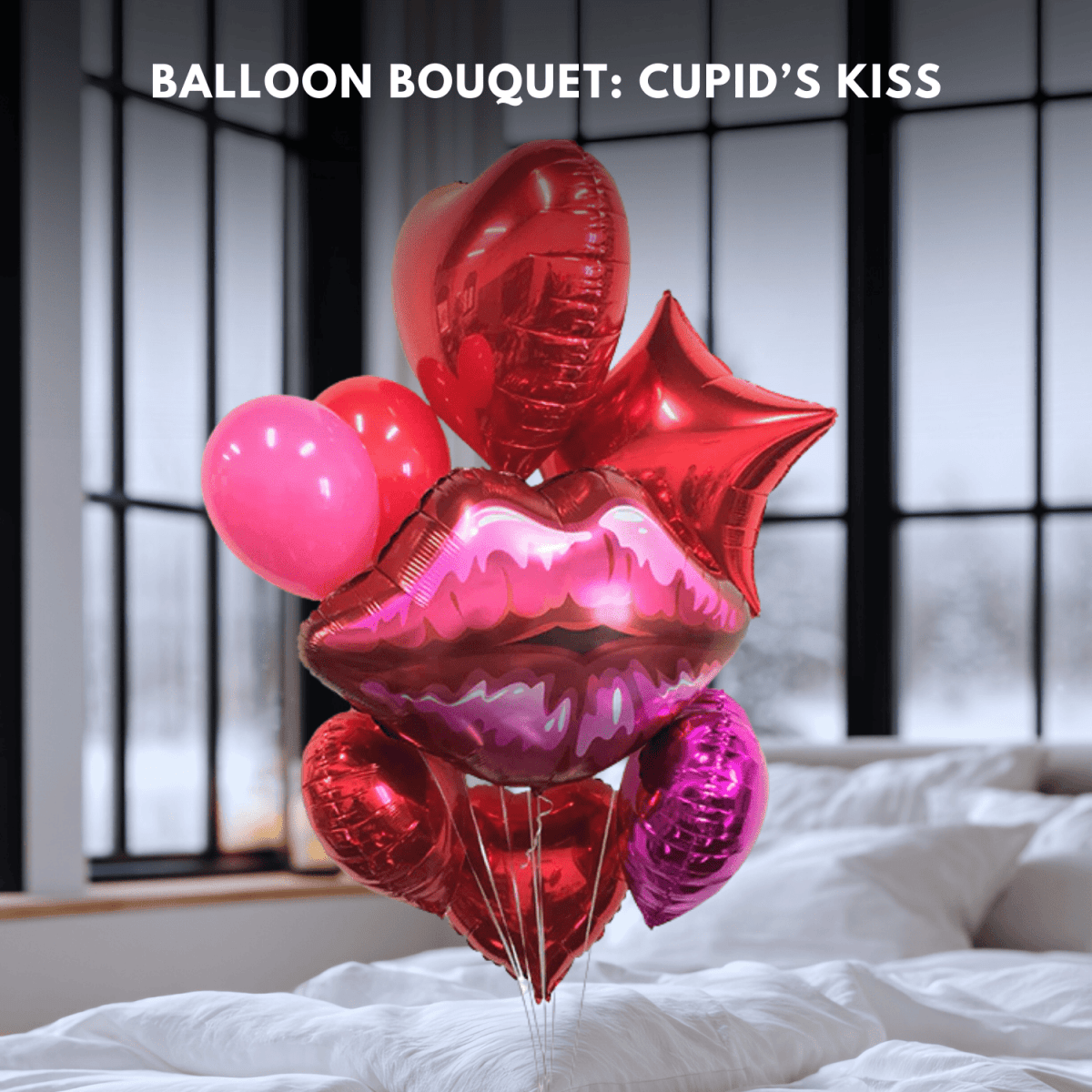 Balloon Bouquet Cupid's Kiss - Bali Floating Company - decorations
