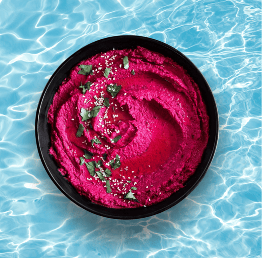 Beetroot Hummus - Bali Floating Kitchen - f&b