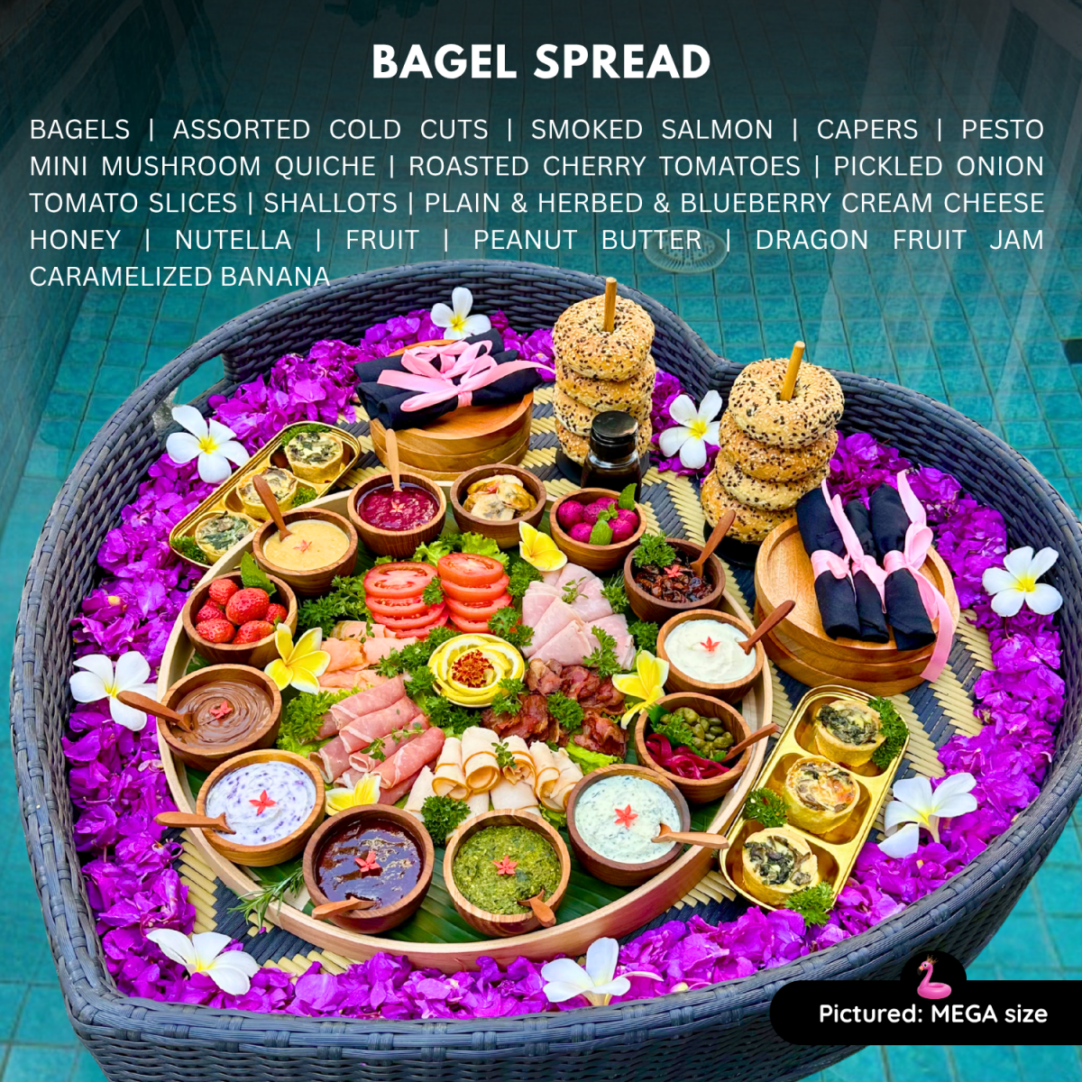 Build Your Own Bagel - Bali Floating Company - f&b