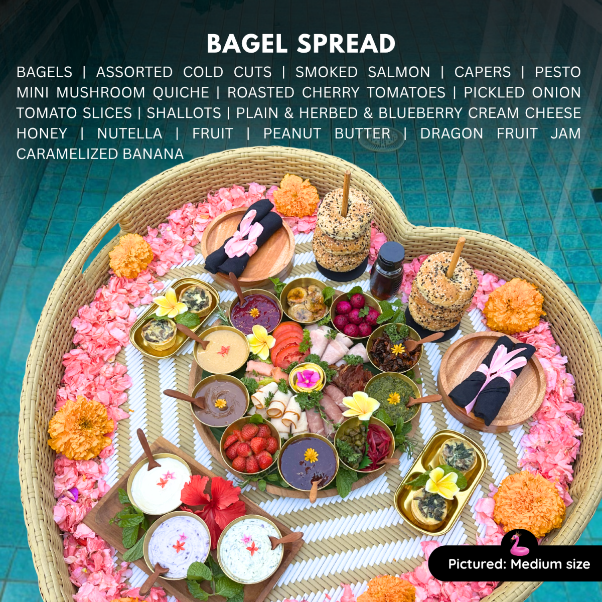 Build Your Own Bagel - Bali Floating Company - f&b