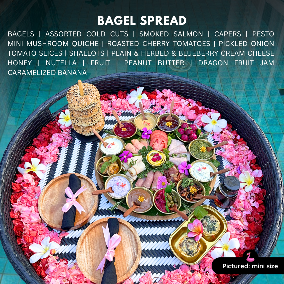 Build Your Own Bagel - Bali Floating Company - f&b