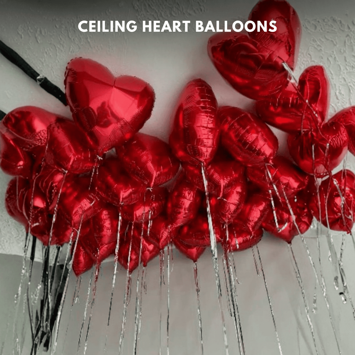 Ceiling Heart Balloons - Bali Floating Company - decorations