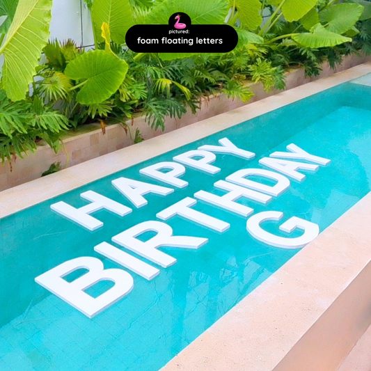 Floating Letters – Custom Pool Message Setup - Bali Floating Company - decorations