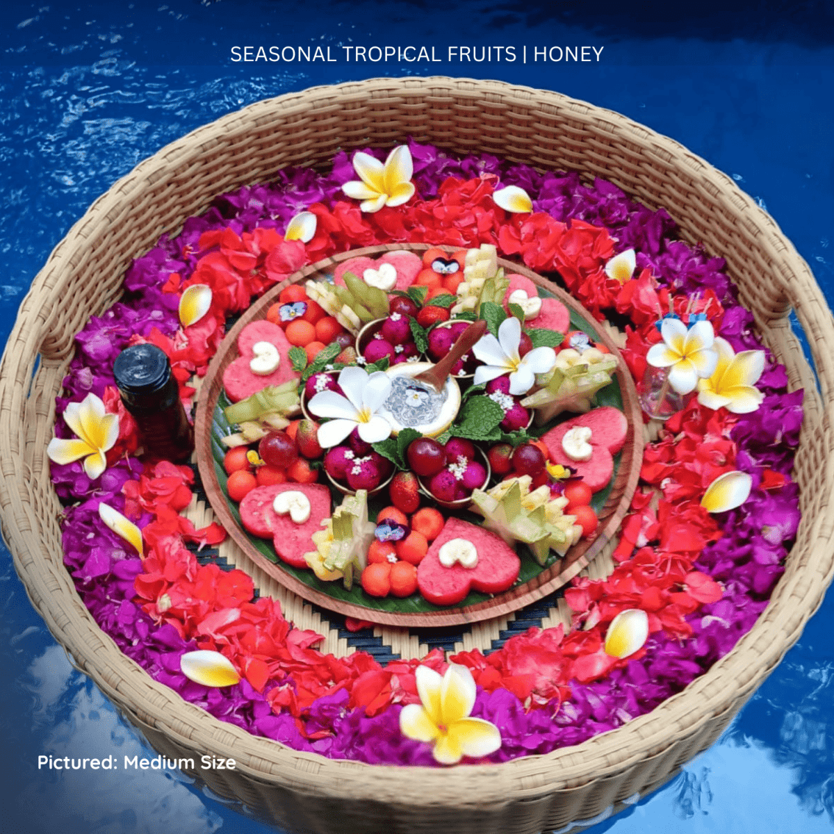 Fresh Tropical Fruit Basket – Floating Brunch Tray - Bali Floating Company - f&b