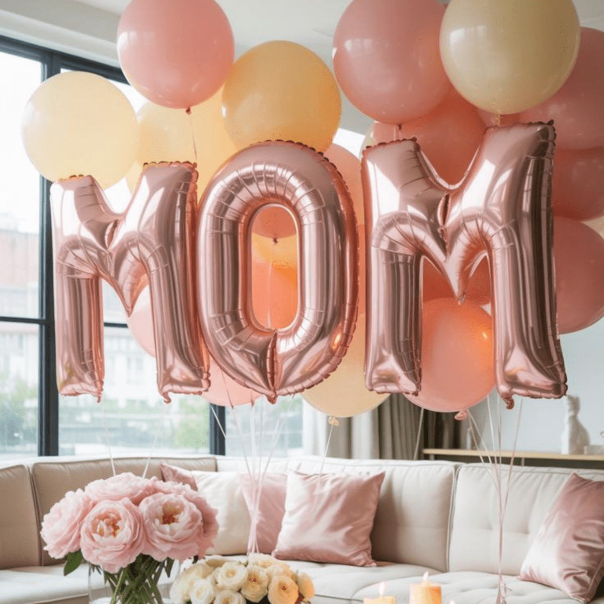 Giant MOM balloons - Bali Floating Company - decorations
