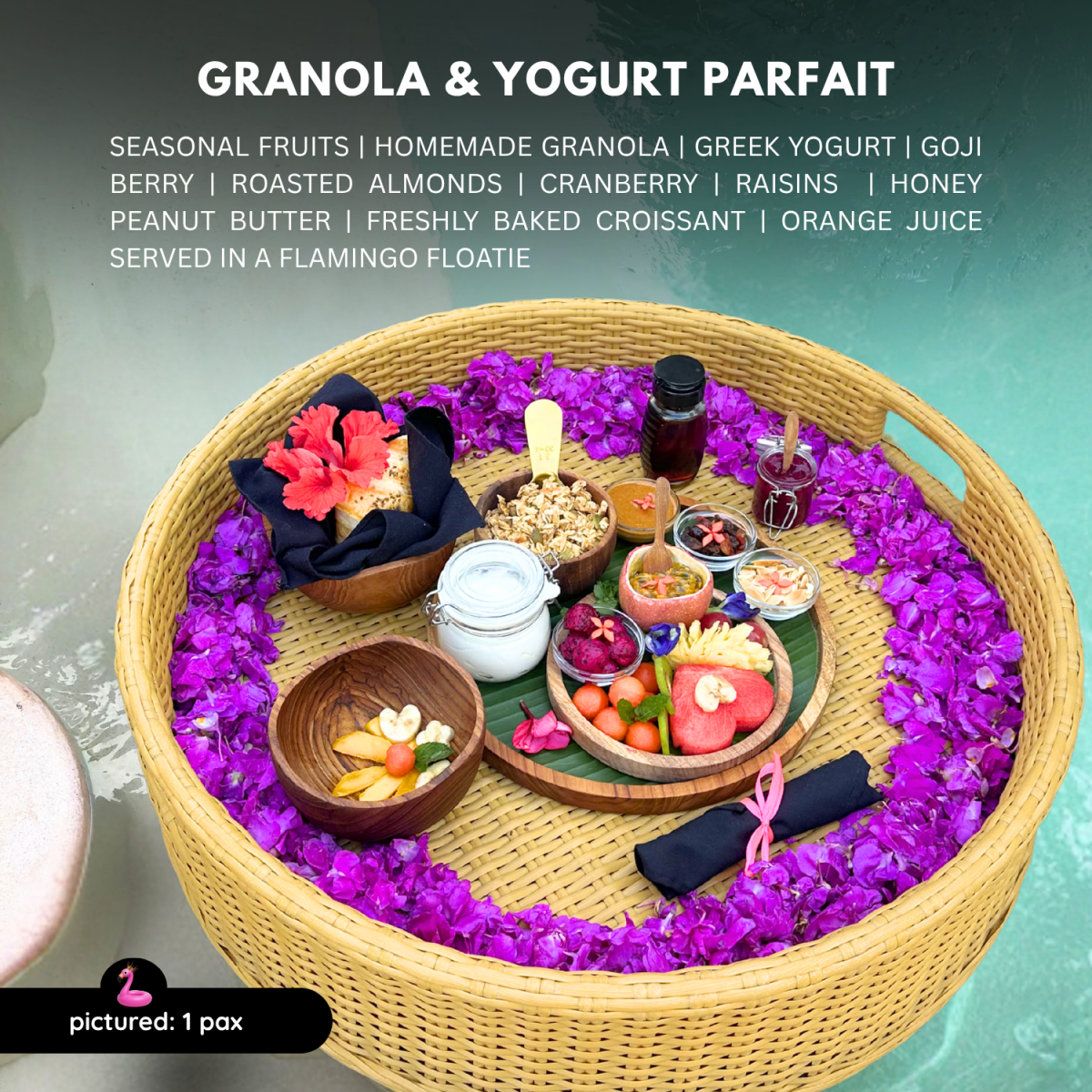 Granola & Yogurt Parfait - Bali Floating Company - f&b