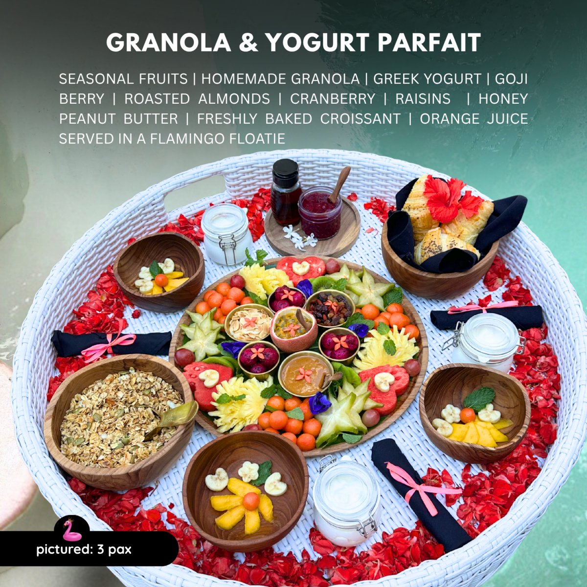 Granola & Yogurt Parfait - Bali Floating Company - f&b