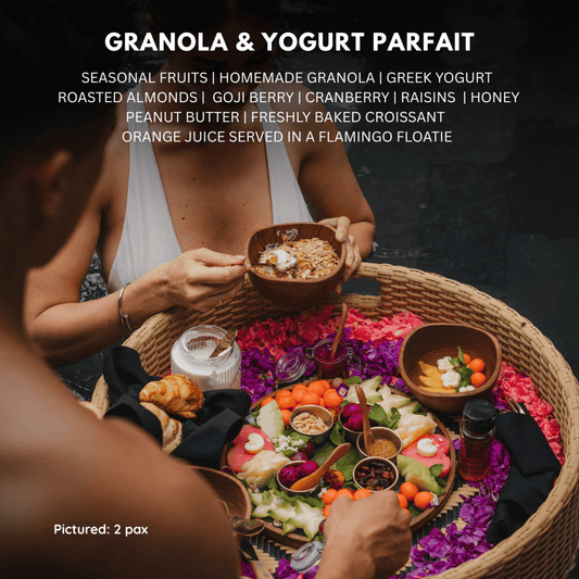 🥣😋 Granola & Yogurt Parfait – Vegetarian Floating Breakfast in Bali - Bali Floating Company - f&b