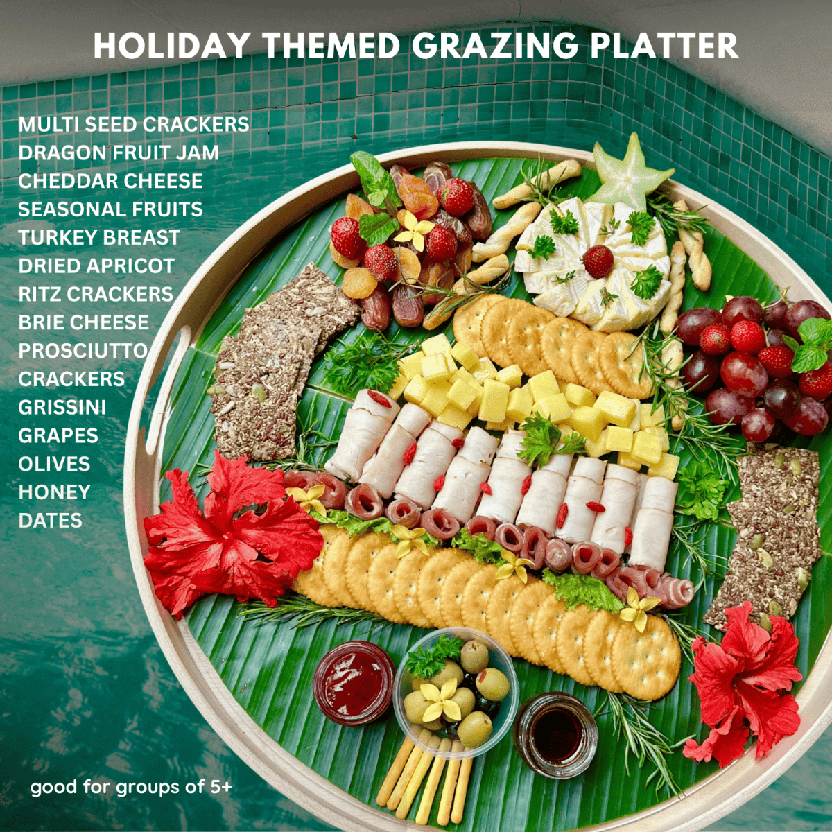 Holiday Themed Grazing Platter - Bali Floating Company - f&b