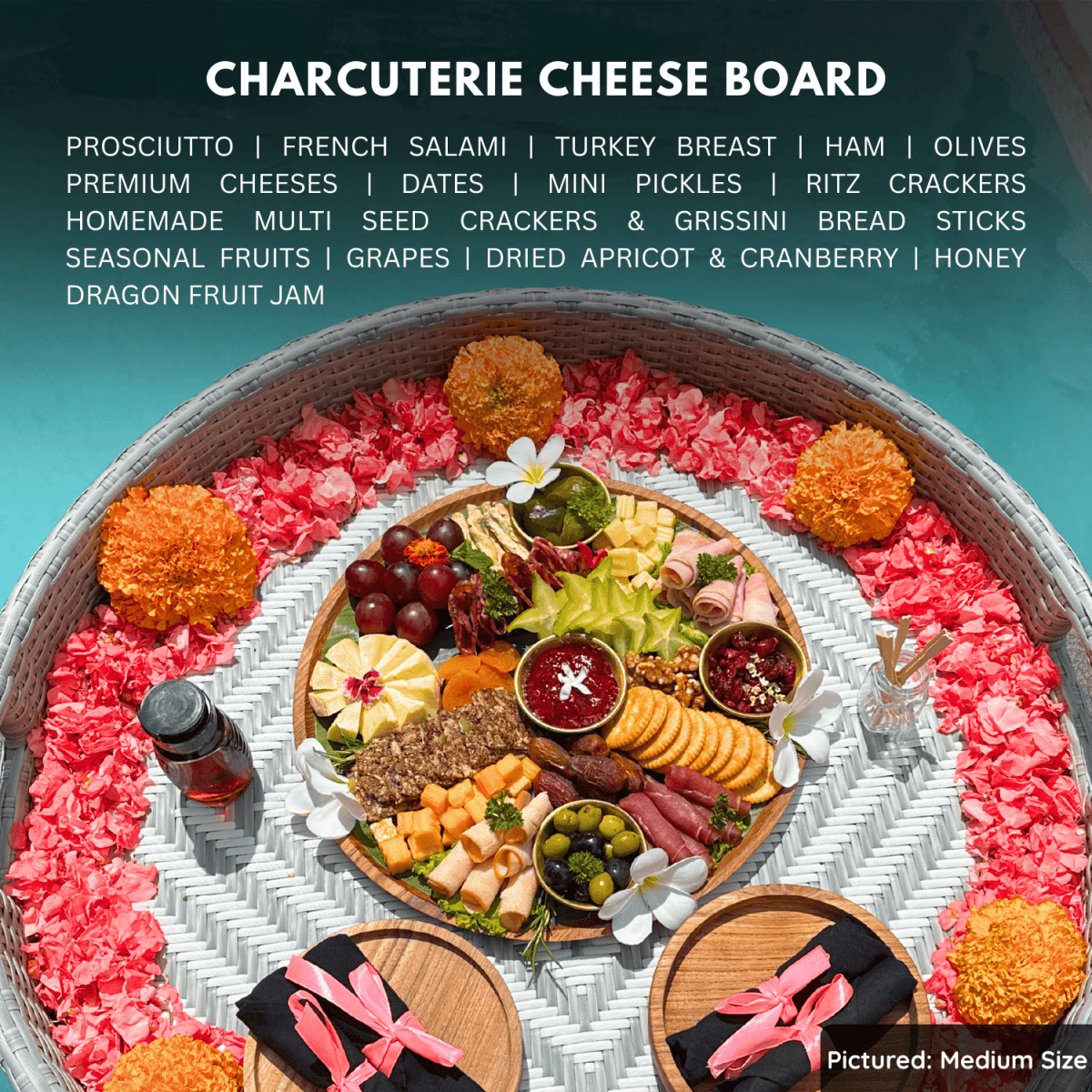 🧀 Luxury Charcuterie & Cheese Board – Grazing Platter Delivery in Bali - Bali Floating Company - f&b