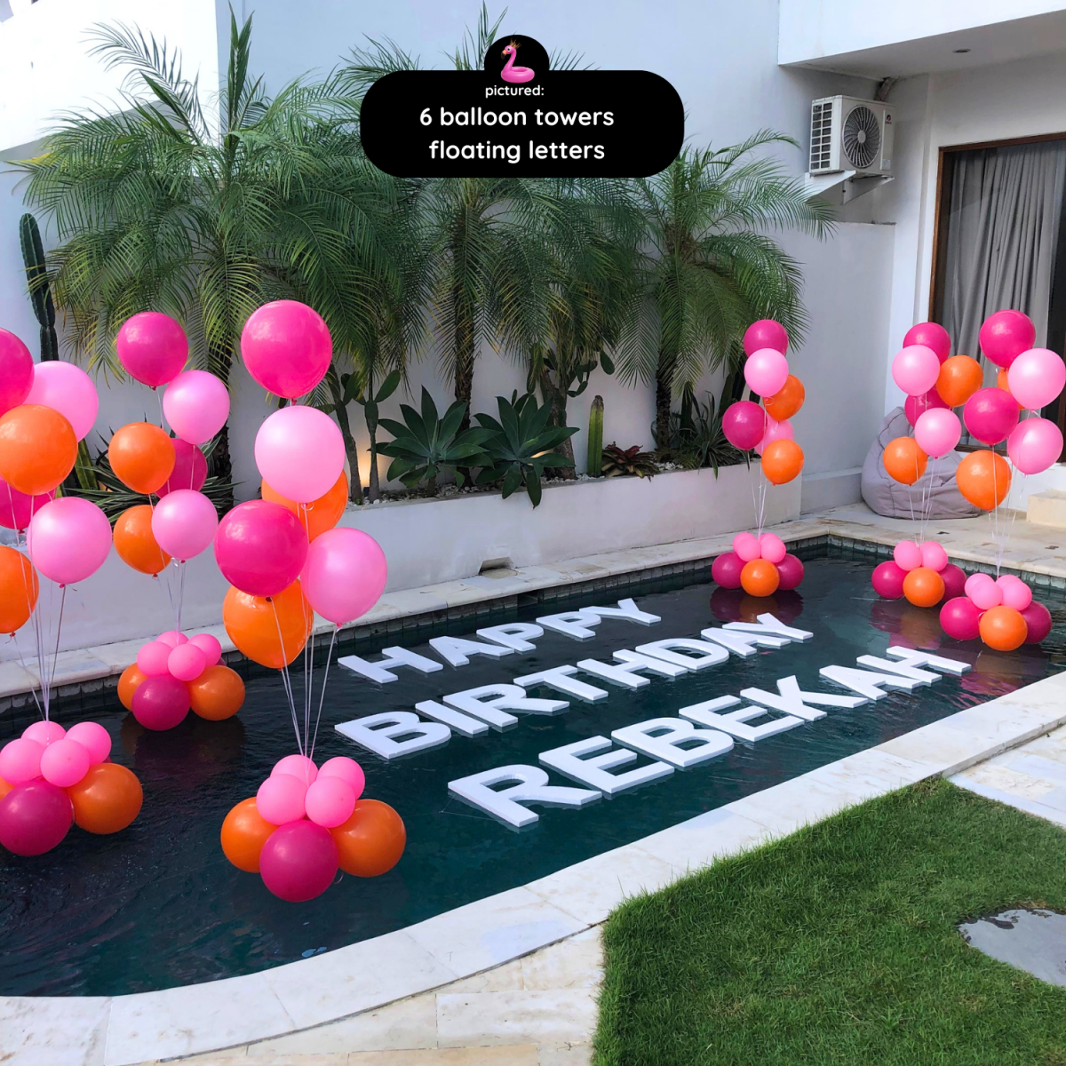 🎈 Pool Balloon Decoration Setup - Bali Floating Company - decorations