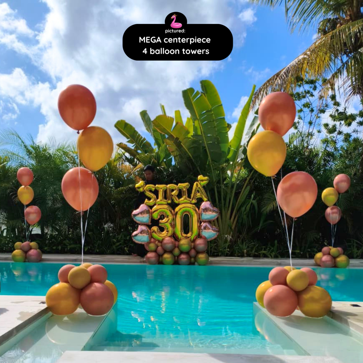 🎈 Pool Balloon Decoration Setup - Bali Floating Company - decorations