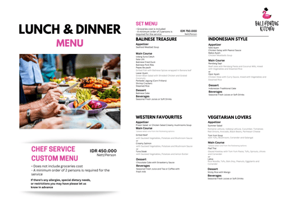 👩‍🍳 Private Chef Hire – In - Villa Dining Experience in Bali - Bali Floating Kitchen - vendor