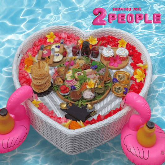 Vegetarian Floating Bagel Breakfast in Bali - Bali Floating Kitchen - f&b