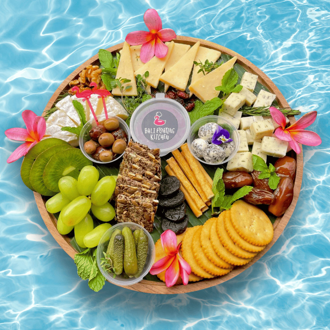 Vegetarian Grazing Board – Bali Cheese & Fruit Platter Delivery - Bali Floating Kitchen - f&b
